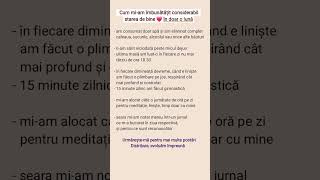 Cum mi-am îmbunătățit starea de bine în doar 30 de zile #staredebine #energie #motivație