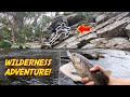 DEEP WILDERNESS ADVENTURE for WILD TROUT!!! (We Had to Climb a Cliff)