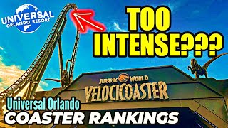ALL Universal Orlando Roller Coasters RANKED By INTENSITY!!!