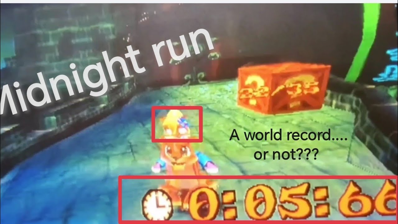Midnight run(5.66)| crash bandicoot 3 | world record? Probably not.. 
