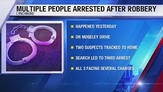Celebrity Lynchburg police charge three after robbery on Moseley Drive Profile