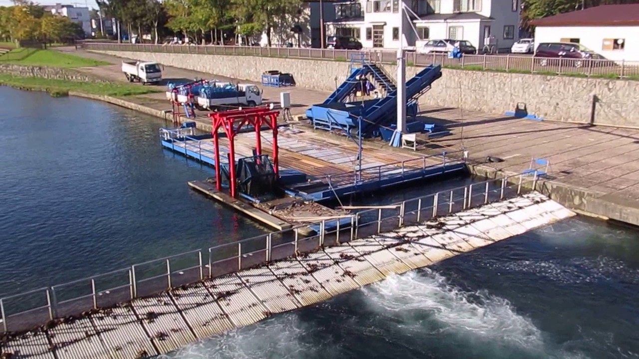 Indian Fish Wheel Chitose River Chitose Hokkaido Japan YouTube