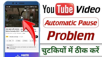 Youtube video pause problem | Youtube pause problem android | Youtube problem