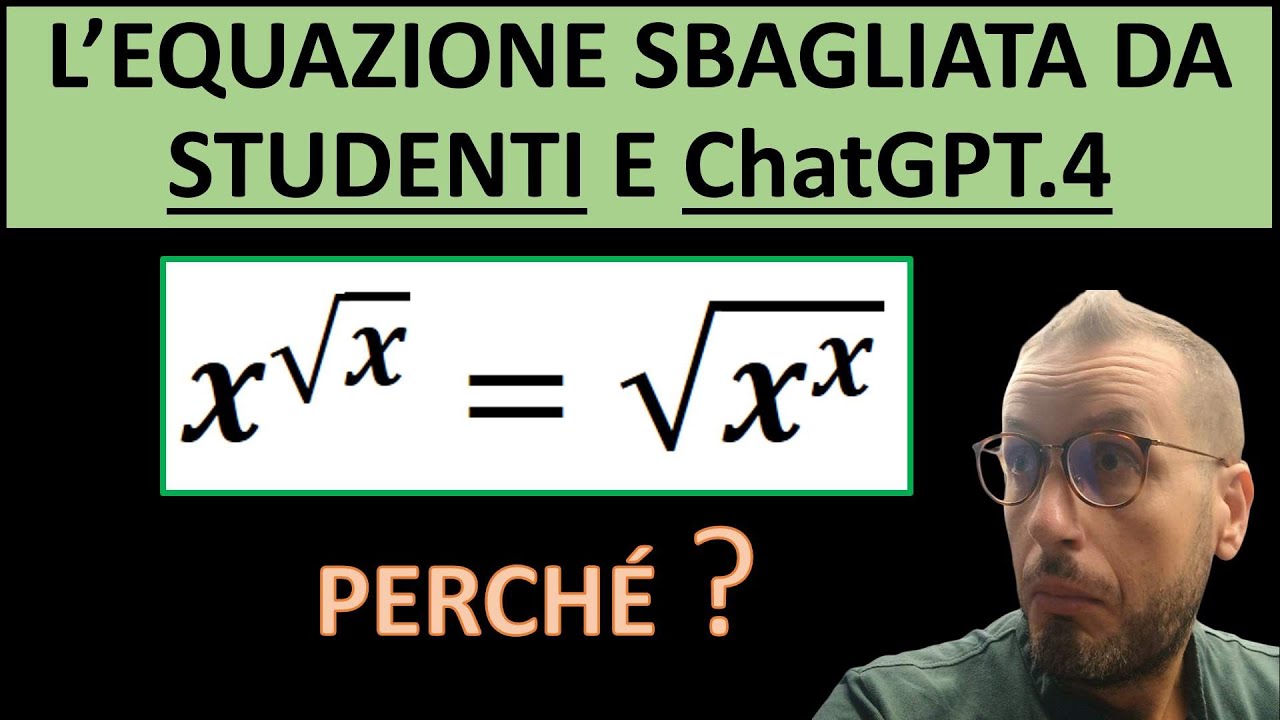 L'equazione sbagliata da studenti e ChatGPT.4