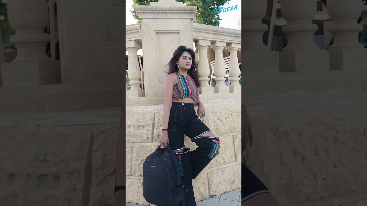 F Gear Calima 28L Black Laptop Backpack with Raincover