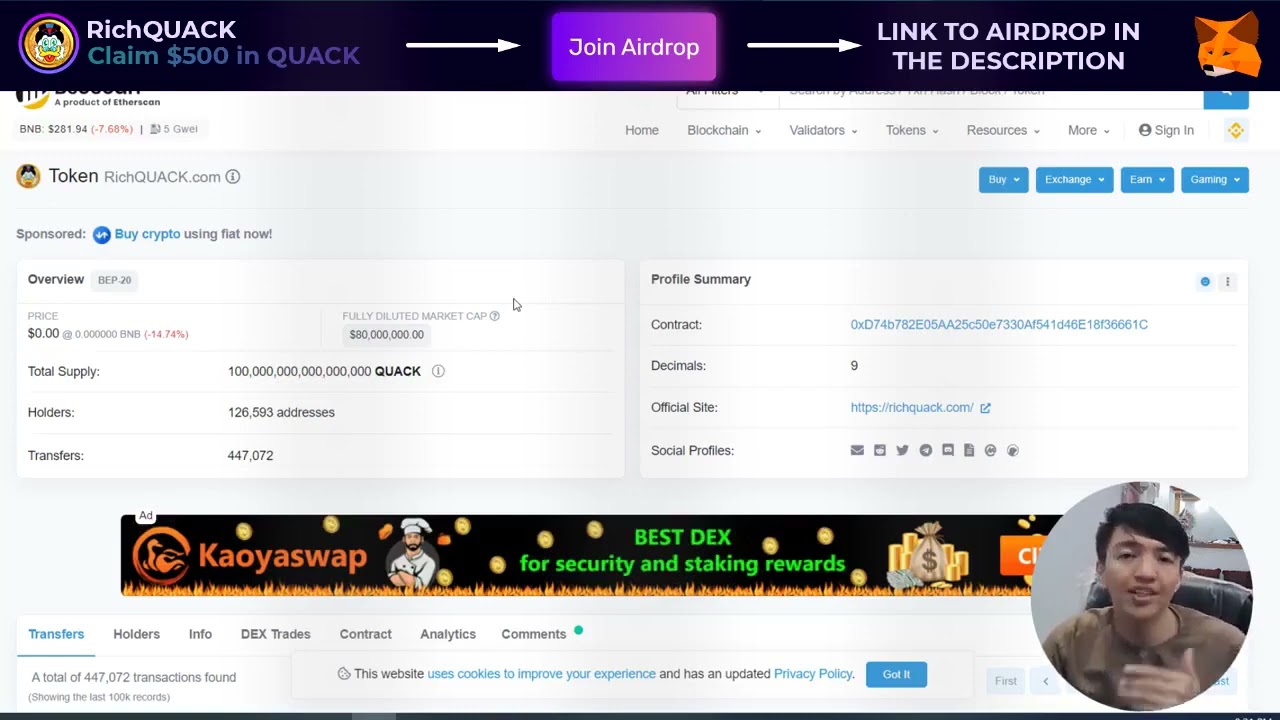 RICHQUACK Protocol price prediction | BEST CRYPTO PROJECT for investment | CLAIM 500$ in AIRDROP