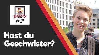 Hast du Kinder/Geschwister? Talking about family in German - Coffee Break German To Go Episode 6