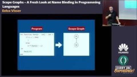 Eelco Visser Scope Graphs: A Fresh Look at Name Binding in Programming Languages
