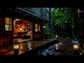 Heavy Rain in the Forest with Soft Piano 🎹 ASMR Relaxing Ambience 🌨 #rainoundforsleep
