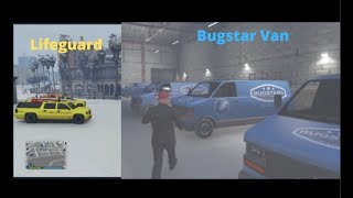 GTA V Online : Spawn Car  Saturday : Bugstar Van   and Lifeguard Emergency