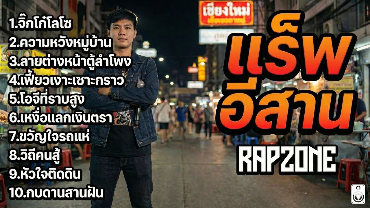 รวมเพลงแร็พอีสาน 🎵อินดี้มาใหม่ ฟังยาว 1 ชั่วโมงเต็ม มาแรงที่สุดในตอนนี้ (Longplay)