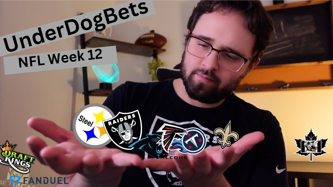 NFL Week 12 Betting on some NFL UnderDogs! YouTube