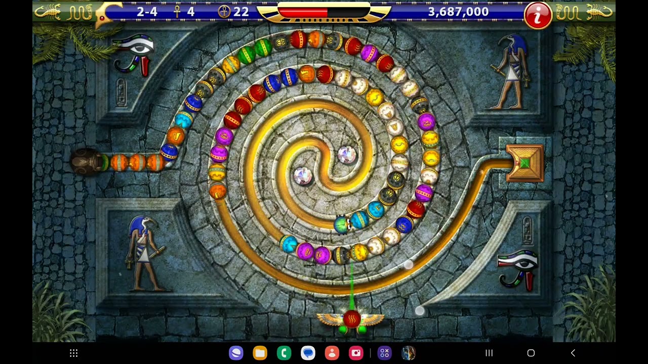 Luxor HD Challenge Of Hours Mode: Level 2-4 Scroll Of Thoth