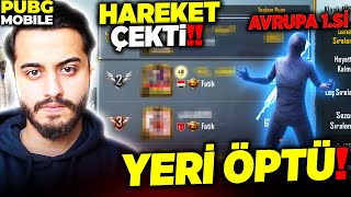 AVRUPA BİRİNCİSİ İLE AYNI OYUNA DENK GELDİM! HAREKET ÇEKTİ YERİ ÖPTÜ 😂😂 (farketmedim)  PUBG Mobile