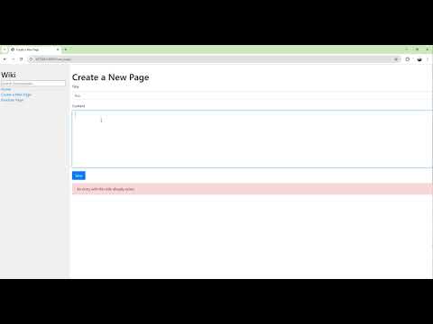 Project 1: Wiki