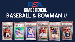 PSA Grade Reveal: Modern Baseball and NFL Draft Prospects (Bowman U)