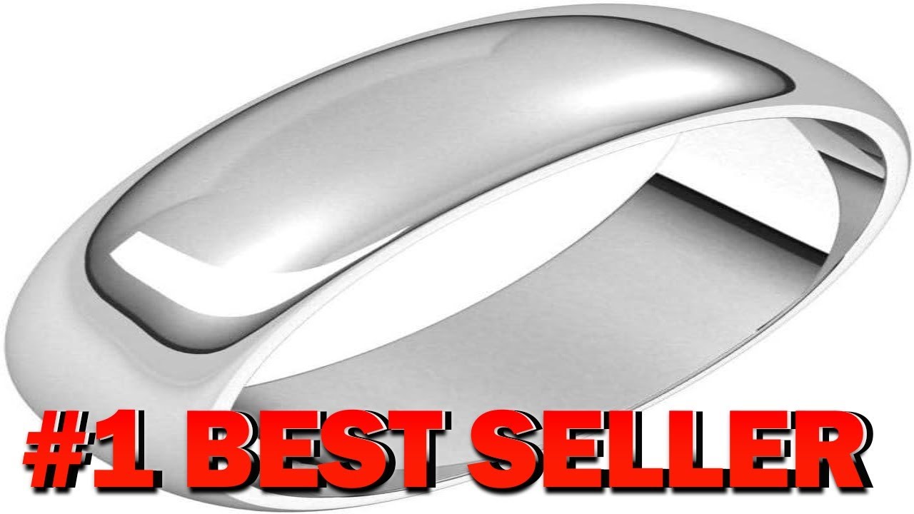 Sonia Jewels Solid 14k White Gold 6mm Wedding Band Ring Classic Plain - B0DLBRP7BJ