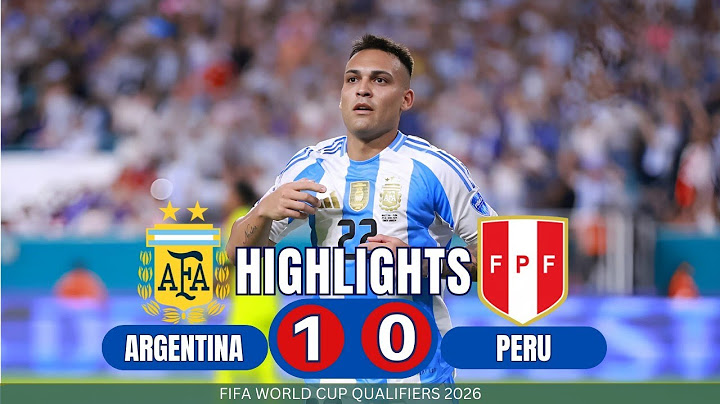 Argentina vs Peru 1-0 Highlights | FIFA world cup Qualifiers 2026 | Messi Magic Again