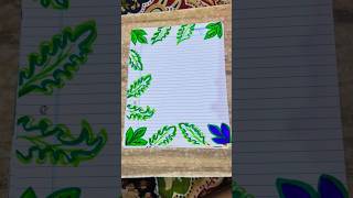 10 Easy border designs for projects 🪷🪄#art #shorts#song  #viral #viralvideo #creative #diy #border