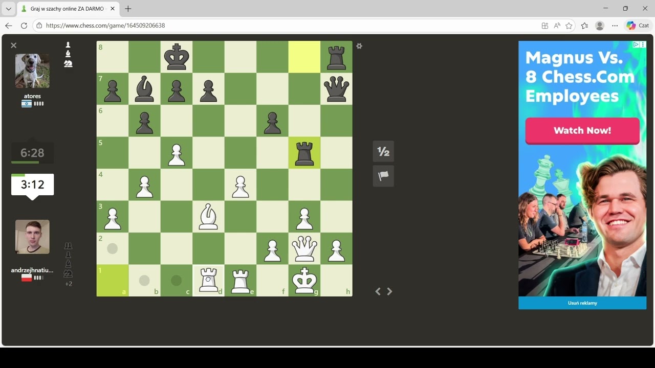 Droga do 1600 elo, chess.com #34