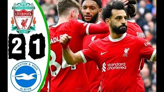 Match Reaction - Liverpool 2 Brighton 1 - Easter Sunday 2024 - Reds go top!