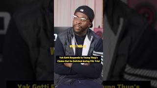 Yak Gotti Responds to Young Thug's Claims that he Snitched during YSL Trial #yakgotti #gunna #ysl