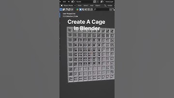 Create A Cage in 30 Second in blender 3D #blender #3d #dart #art #render #digitalart #dmodeling