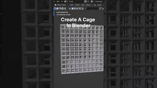 Create A Cage in 30 Second in blender 3D #blender #3d #dart #art #render #digitalart #dmodeling