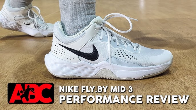 NIKE FLY.BY MID 3 ( White/Game Royal ) REVIEW. #nike #nikeflybymid3  #basketballshoes 