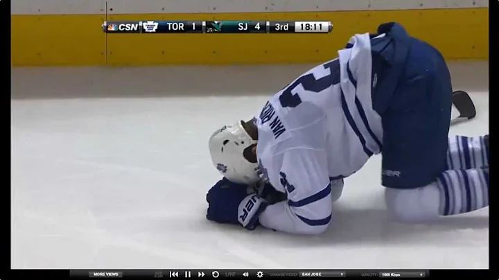 Phaneuf big hit on teammate James Van Riemsdyk | M...