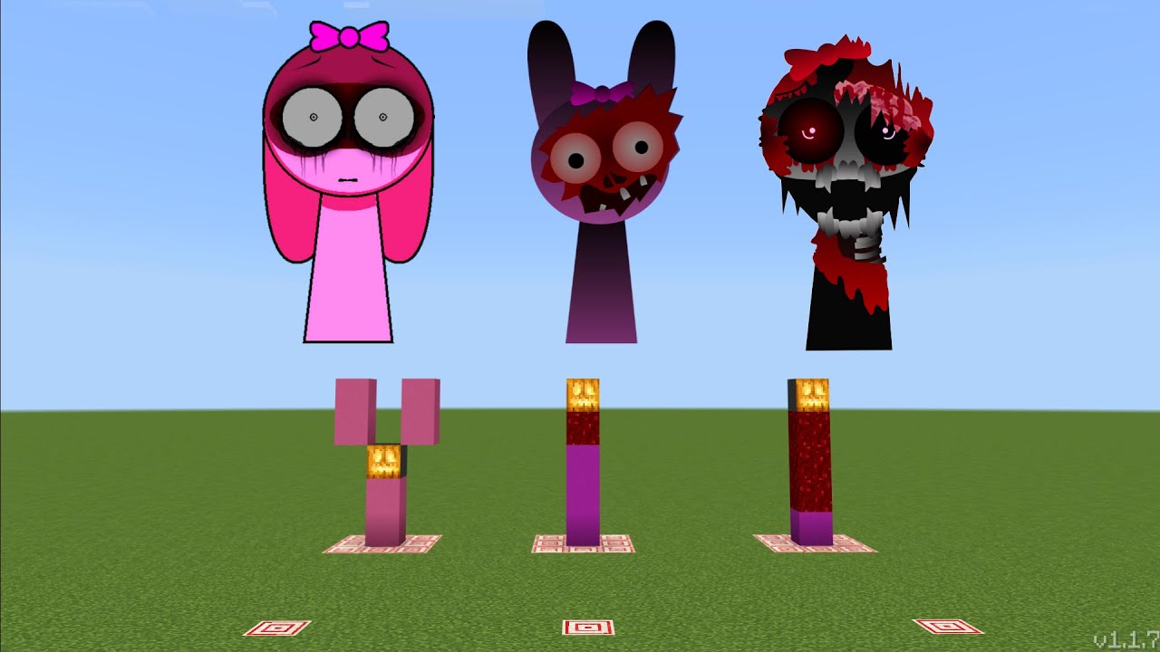 WHAT If I Spawn Sprunki Pinki Phase 1 - 2- 8 in Minecraft PE?!