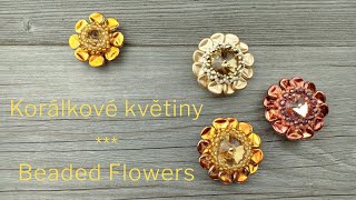 Návod: Korálkové květiny č. 2 / DIY Tutorial: Beaded Flowers #2