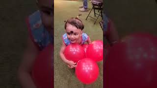 Floating Fun! 🎈 Baby Plays with Balloon #shorts #viralvideo #tranding