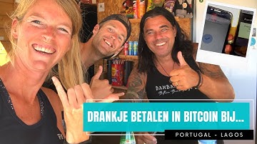 Ons drankje betaald in BITCOIN bij BAMBAMBEACH LAGOS met de Blue Wallet (+ TUTORIAL) Nicole & Stijn