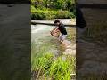 Mountain Stream Bamboo Basket Fishing Adventure 🎣🌄 #fishing #shortsvideo #river #bamboocase☘️😐