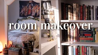 room makeover 🌱☕️ || vintage, cottagecore, dark academia, pinterest aesthetic