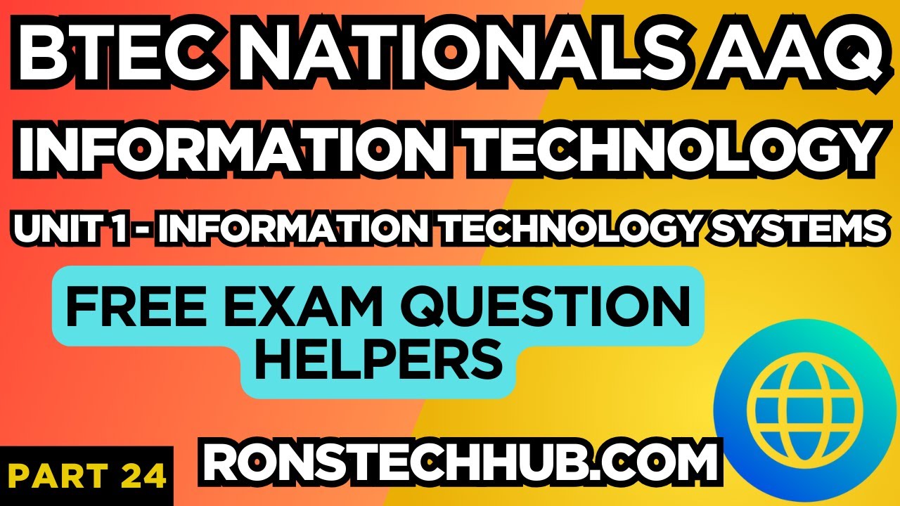BTEC Nationals IT AAQ | Модуль 1 Информационные системы | "БЕСПЛАТНЫЕ интерактивные вопросы и мгн...