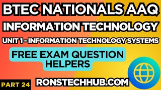 Btec Nationals It Aaq Unit 1 It Systems Free Interactive Questions Instant Feedback P24