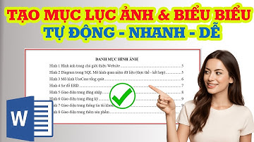 Cách Tạo Mục Lục Hình Ảnh Và Bảng Biểu Trong Word ✅ | Tự Động, Nhanh & Chuẩn Cho Luận Văn – Báo Cáo!