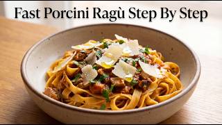 Fast Porcini Ragù Mushroom Pasta Cookin Guide Step By Step