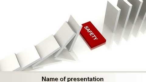 Safety Domino Theme PowerPoint Template by PoweredTemplate.com