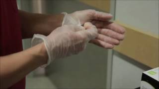 Taking off Gloves