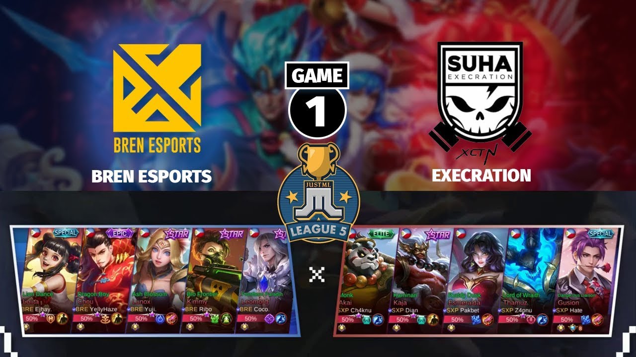 BREN vs EXECRATION | Playoffs Game 1 | JustML League 5 |  Mobile Legends Bang Bang