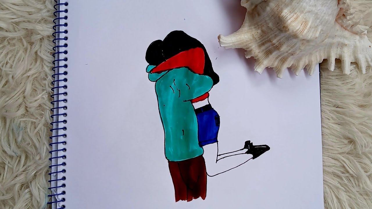 Cute Couple Hugging Drawing - Step by step drawing / How to draw a ...