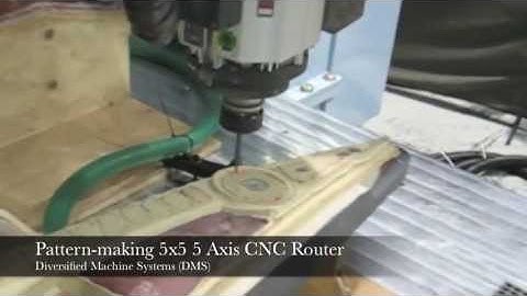 RenShape Tooling Board Pattern Making - 5x5 5 Axis DMS CNC Router