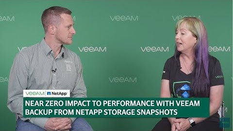 Non-disruptive data protection with NetApp snapshots and Veeam