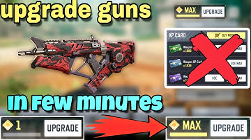 how to level up your gun fast in cod mobile || best trick to upgrade guns in cod mobile