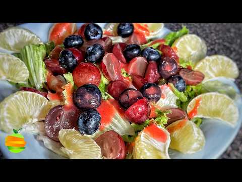 Deliciosa esta ENSALADA de FRUTAS NAVIDEÑAS en 10 minutos