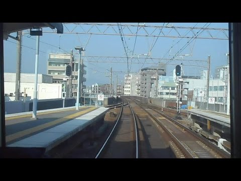 前方展望 2016.12.09 阪急 神戸線 園田駅～塚口駅間 5000系 5012F 普通 神戸三宮 行き 阪急電鉄 阪急電車