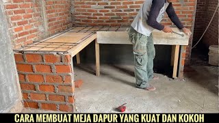 Cara membuat meja dapur yang kuat & kokoh.